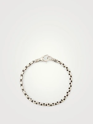 Sterling Silver Round Link Chain Bracelet