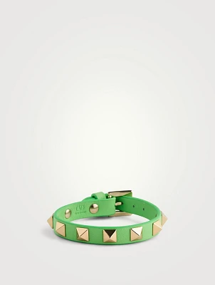 Rockstud Leather Bracelet