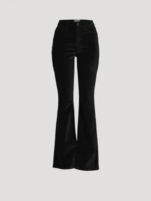 Le High Flare Velvet Trousers