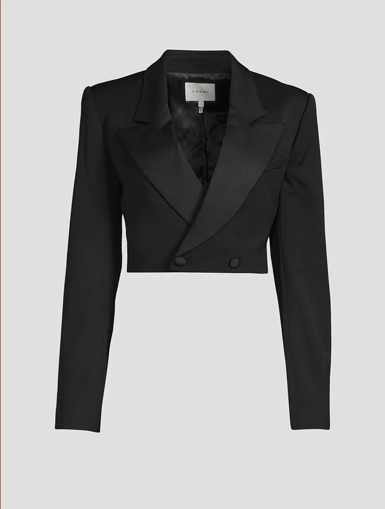 Cropped Tuxedo Jacket