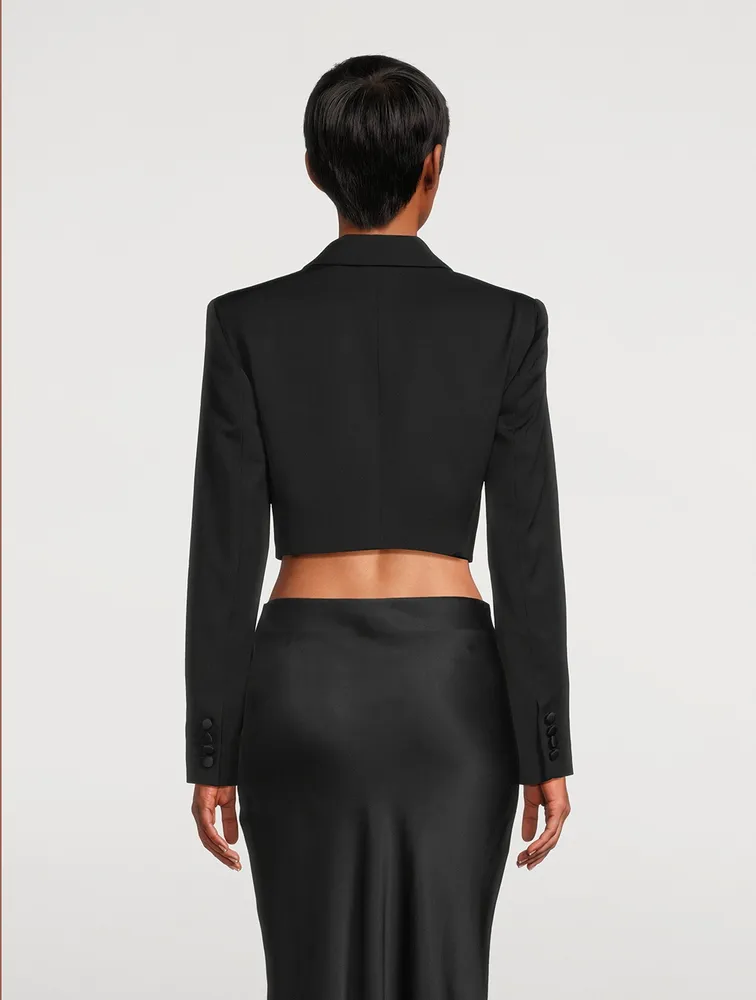 Cropped Tuxedo Jacket