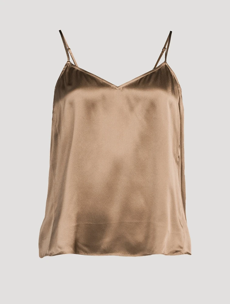 Silk V-Neck Cami Top