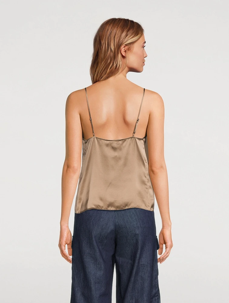 Silk V-Neck Cami Top