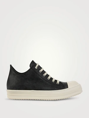 Lido Washed Leather Sneakers