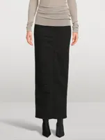 The Flagpole Denim Maxi Skirt