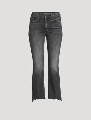 The Insider Bootcut Cropped Jeans With Step Fray