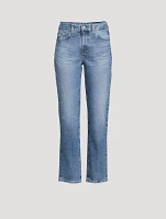 Saige High-Rise Straight Jeans