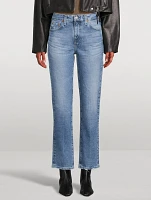 Saige High-Rise Straight Jeans