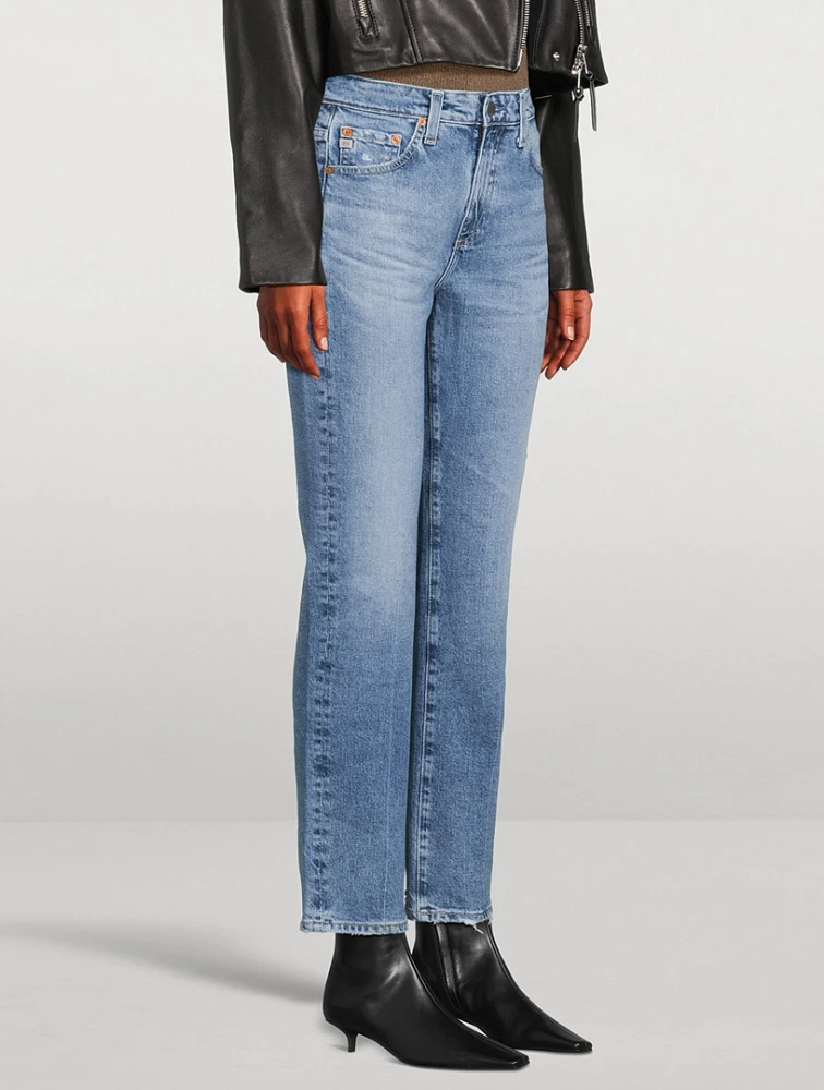 Saige High-Rise Straight Jeans