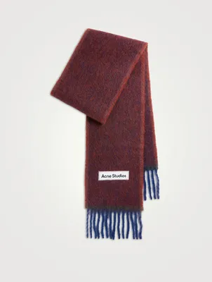 Mohair And Wool Fringe Scarf