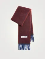 Mohair And Wool Fringe Scarf