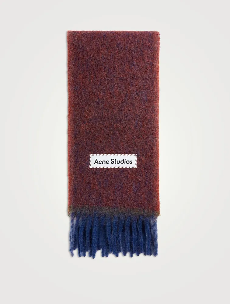 Mohair And Wool Fringe Scarf