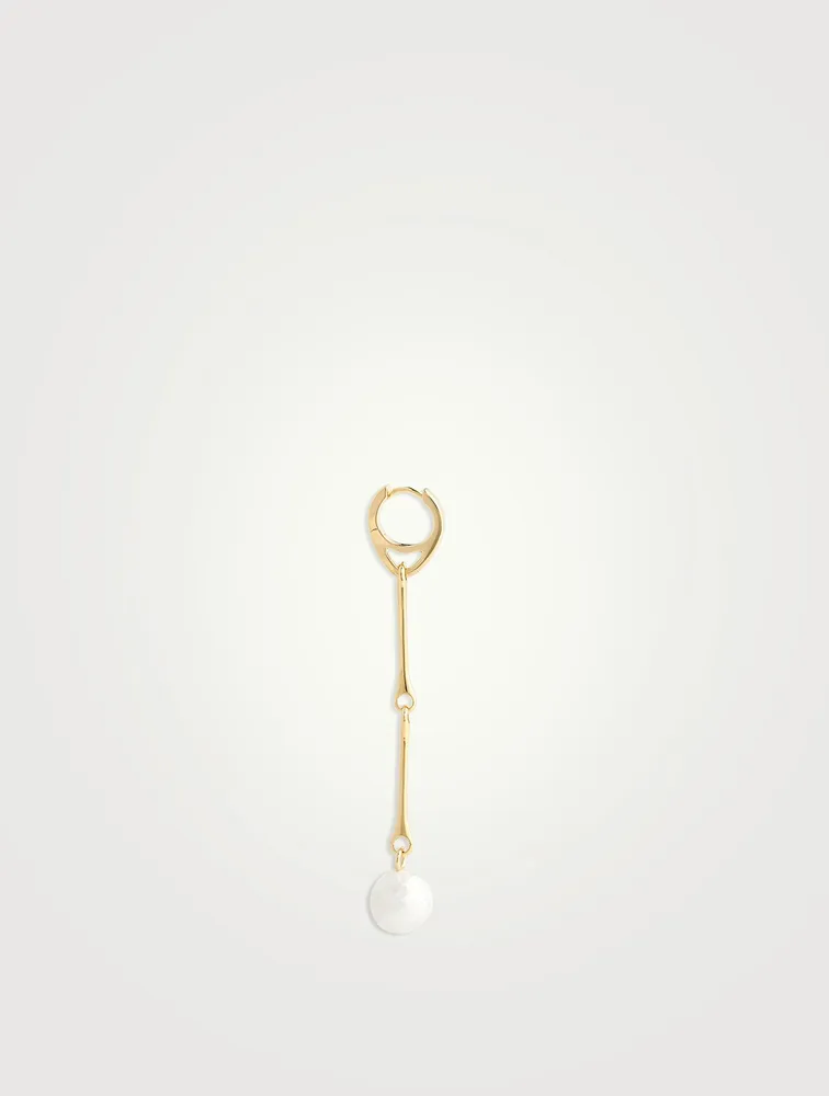 Stag Earring With Pearl