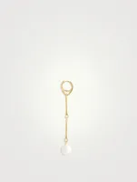 Stag Earring With Pearl