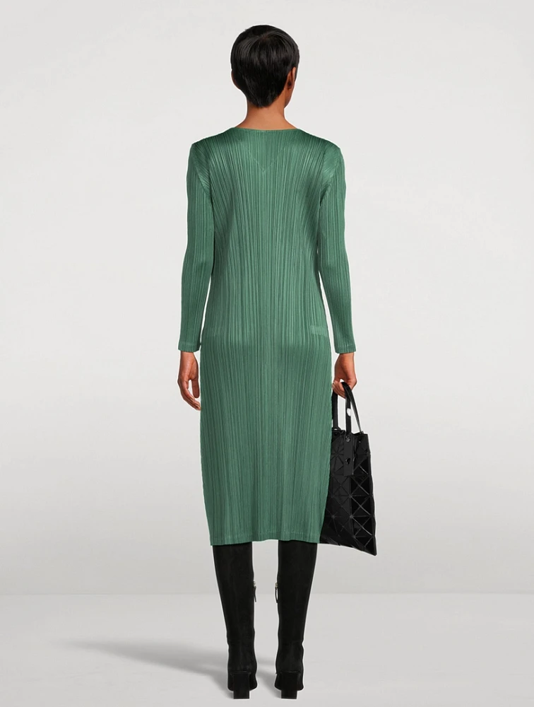 December Long-Sleeve Midi Dress