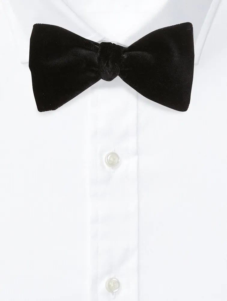 Pre-Tied Velvet Bow Tie