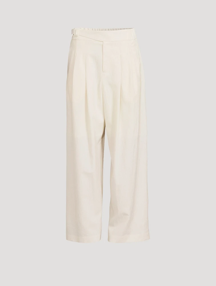 Ease Wool Wide-Leg Pants