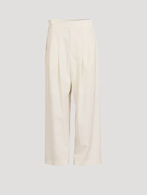 Ease Wool Wide-Leg Pants