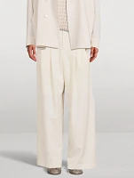 Ease Wool Wide-Leg Pants