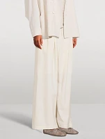 Ease Wool Wide-Leg Pants