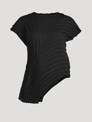 Curved Pleats Top