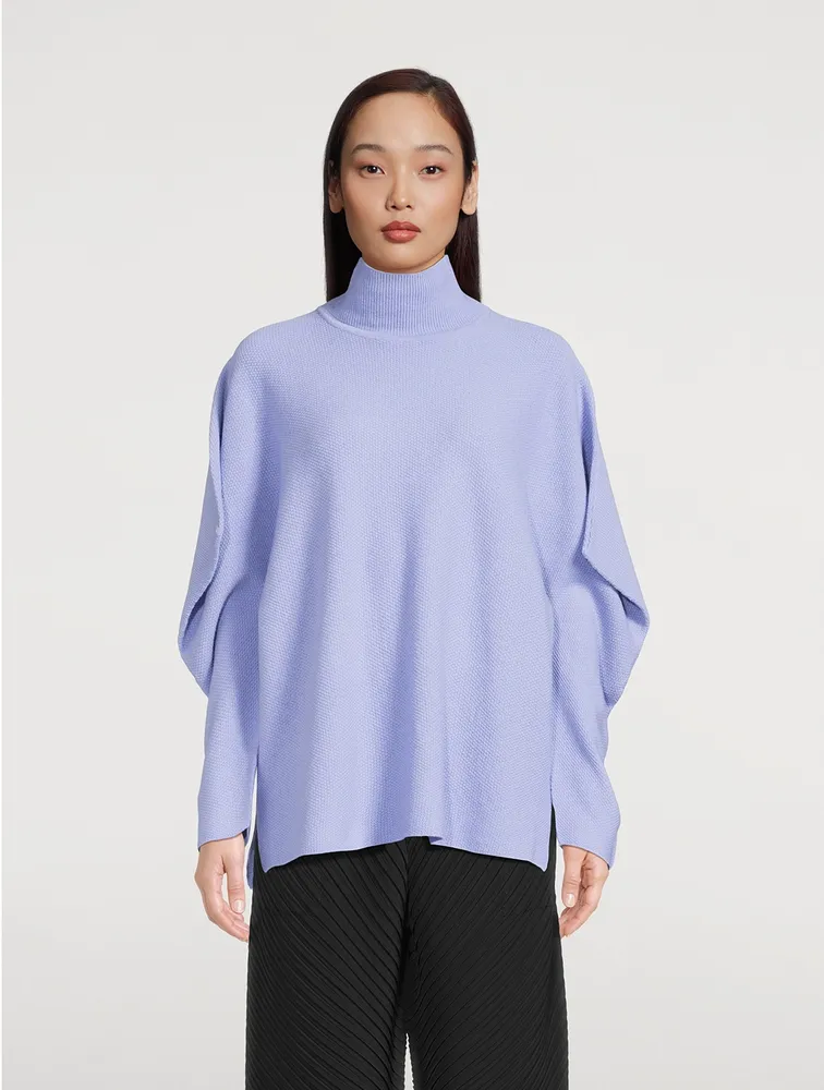 Wool Pique Knit Top