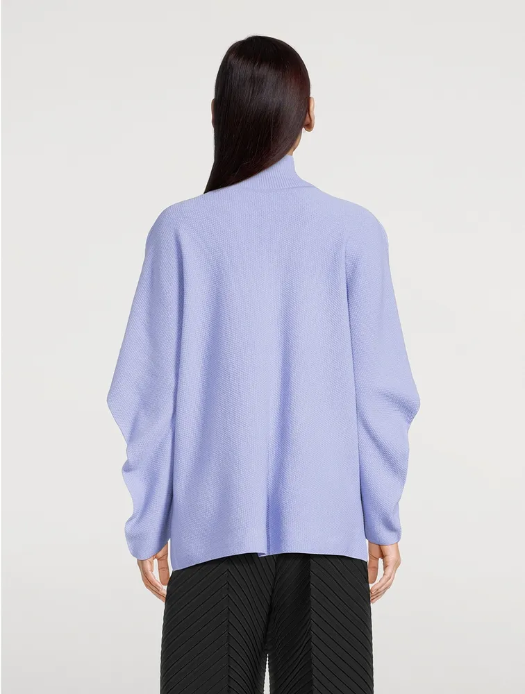 Wool Pique Knit Top