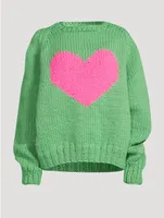Heart Wool Sweater