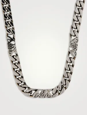 Seal Logo Chain Choker Necklace