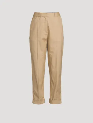 Cropped Carrot Trousers
