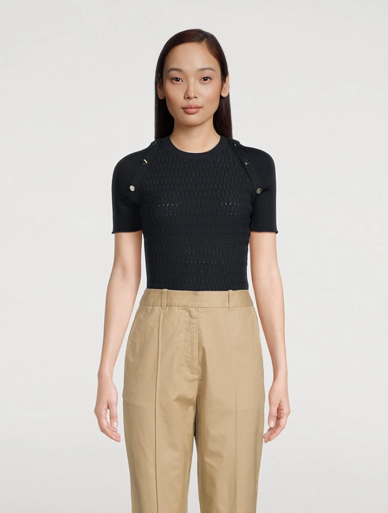 Honeycomb-Stitch Top