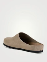 Suede Slip-On Clogs