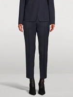 Theory Project Wool Gabardine Slim Trousers