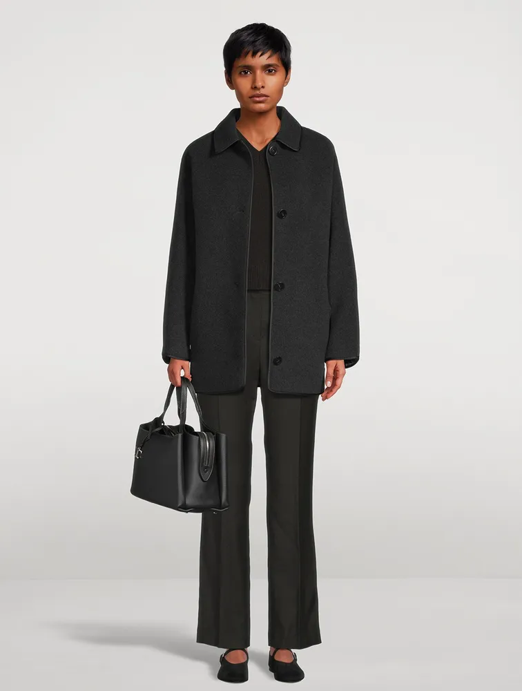 Theory Project Reversible Wool Car Coat