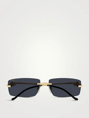 Panthère De Cartier Rectangular Sunglasses