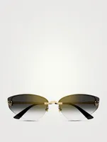 Panthère De Cartier Cat Eye Sunglasses
