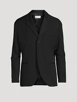 Wool Single-Breasted Jacket