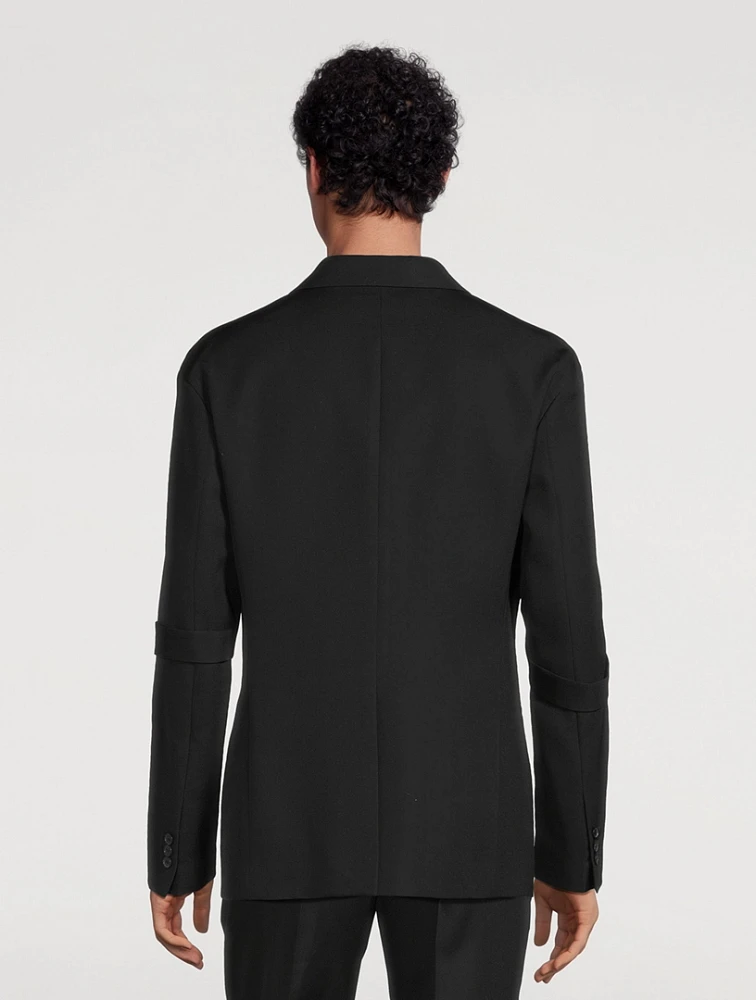 Wool Single-Breasted Jacket