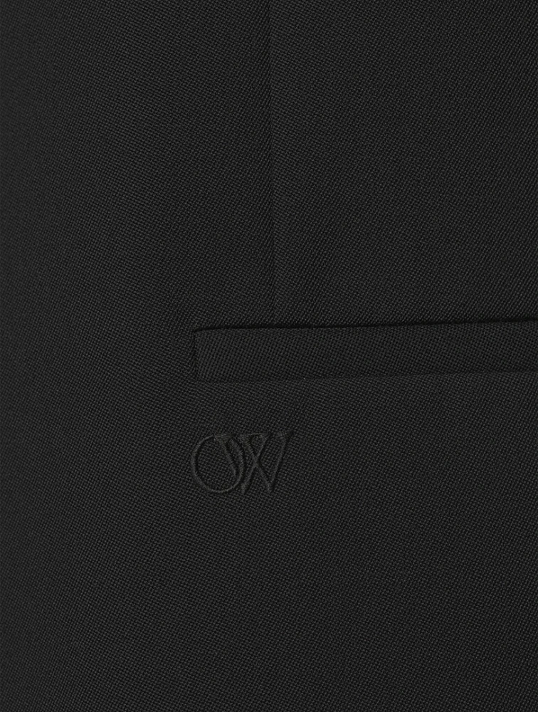 Wool Single-Breasted Jacket