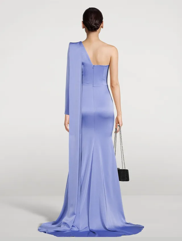 Buy Blue Day Melissa One Shoulder Satin Dress - Forever New