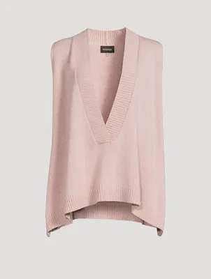 Cashmere V-Neck Sweater Vest