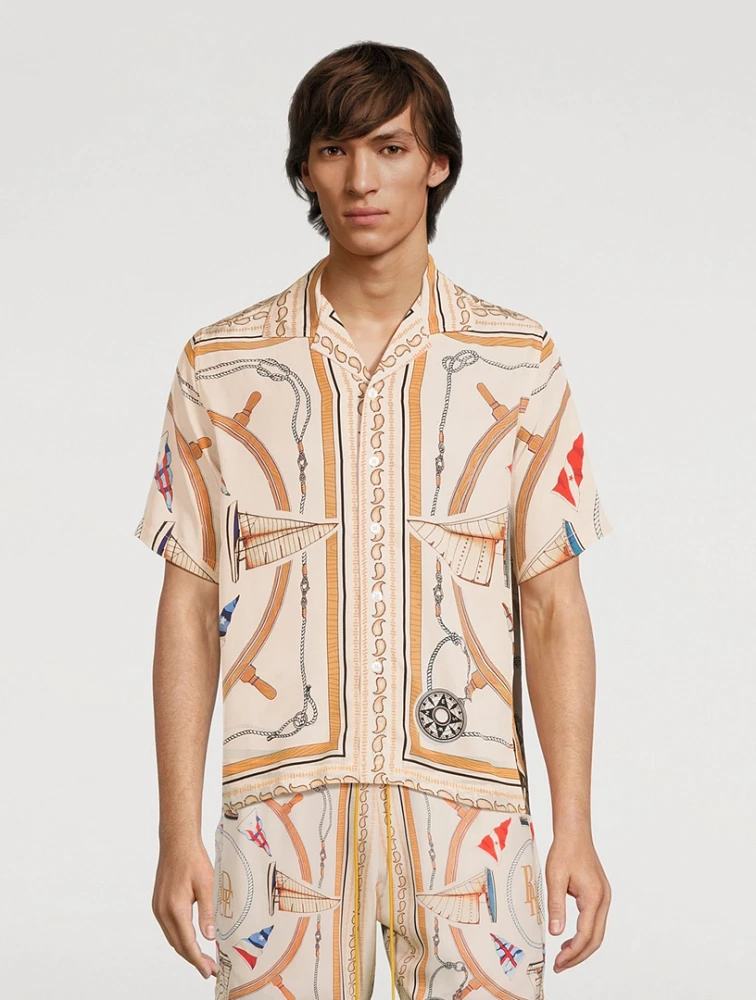 Nautica Silk Short-Sleeve Shirt