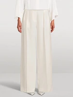 Antone Linen Wide-Leg Trousers