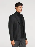 Brice Wool And Silk Hybrid Jacket
