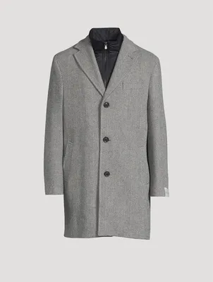Delman Wool And Cashmere Overcoat