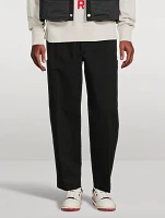 Cotton And Linen Cargo Jogger Pants