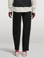 Cotton And Linen Cargo Jogger Pants