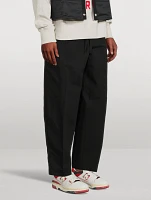 Cotton And Linen Cargo Jogger Pants