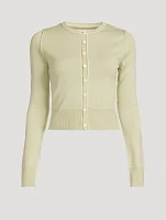 Wool-Blend Slim-Fit Cardigan
