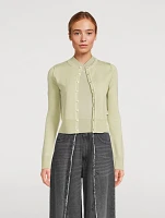 Wool-Blend Slim-Fit Cardigan